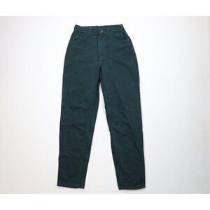 Deadstock Vintage 90s Lee Womens 8 Relaxed Fit Tapered Leg Jeans Green USA
